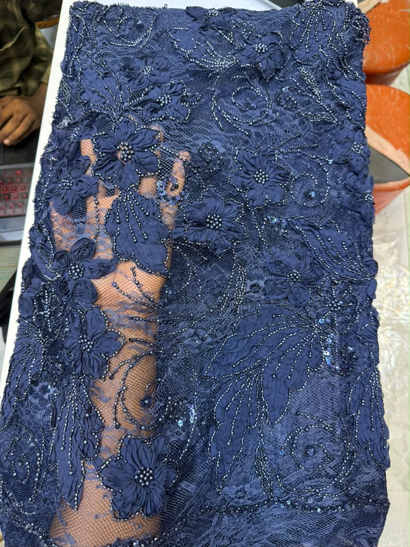Dentelle Perle Tissu